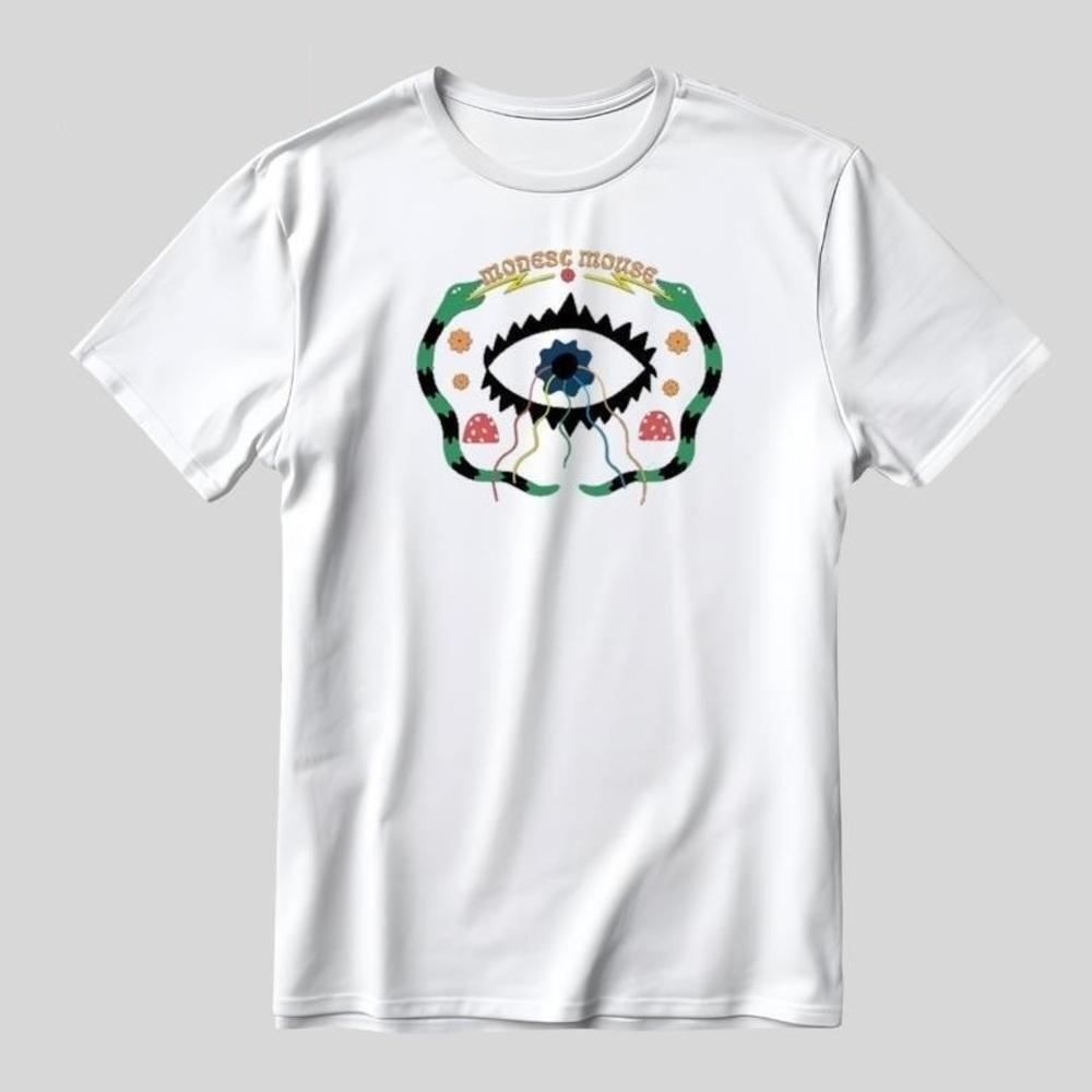 Modest Mouse Snake Eye Event  T Shirt Rock Band Graphic Fan Gift Retro Tee